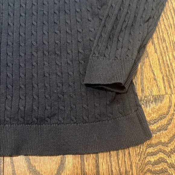 Tommy Hilfiger Women’s Navy Cable Knit Cotton Sweater Size XS - Picture 5 of 6